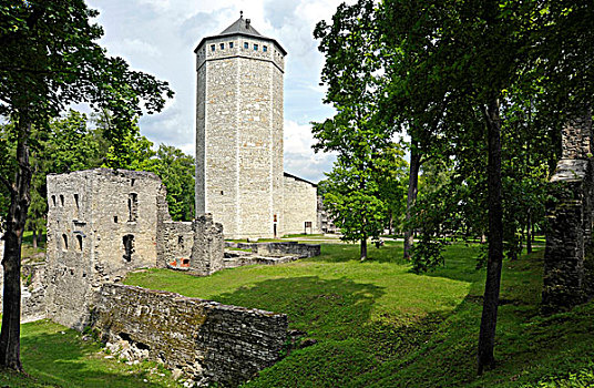 堡垒博物馆,遗址,城堡,高,赫尔曼,爱沙尼亚,波罗的海国家,北欧