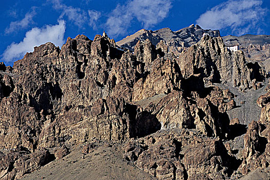 崎岖,山景,山谷,地区,喜马偕尔邦,印度,喜马拉雅山,北印度,亚洲