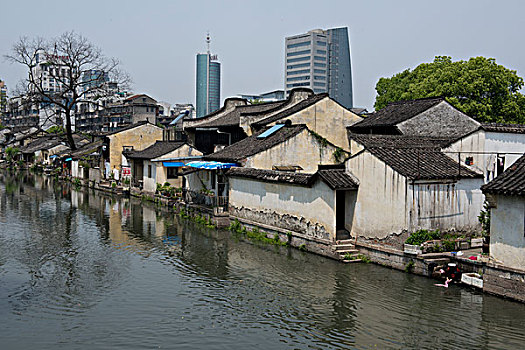 浙江绍兴城区水域