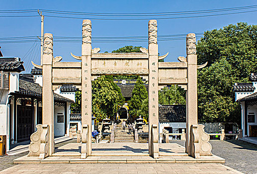 苏州光福古镇铜观音寺风光