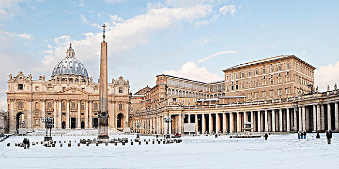 广场,大教堂,冬天,梵蒂冈城,罗马,拉齐奥,意大利