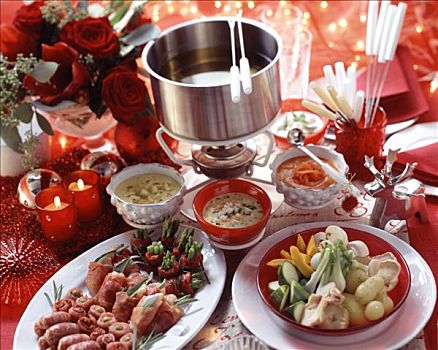 圣诞节,酱汁火锅,家庭