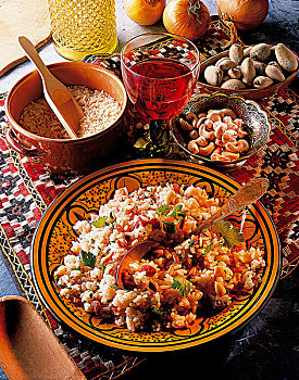 黎巴嫩,肉饭,米饭,烹饪
