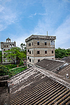 广东江门市世界文化遗产,开平碉楼与古村落,自力村碉楼