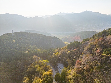 航拍济南朱凤山