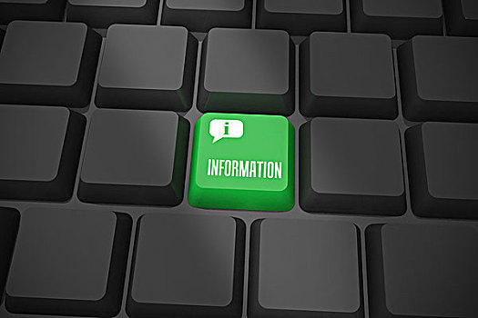 信息,黑色背景,键盘,绿色,按键