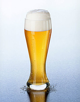 德国啤酒,小麦啤酒,头部,泡沫