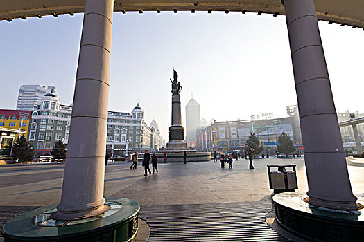 哈尔滨,防洪纪念塔,城市,景观,黑龙江
