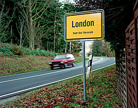 伦敦,标识,道路