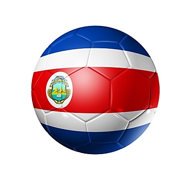 足球,球,哥斯达黎加,旗帜
