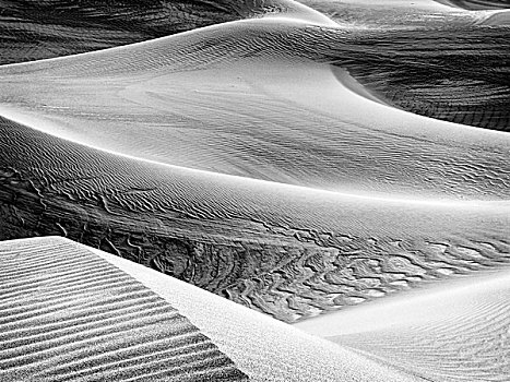 美国,加利福尼亚,死亡谷国家公园,特写,沙丘