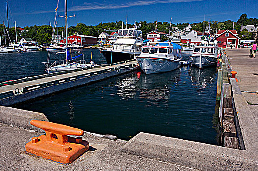 码头,城镇,开端,小路,胸罩,湖,布雷顿角,新斯科舍省,加拿大