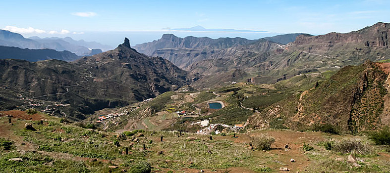 大卡纳利岛,加纳利群岛,二月,风景,山,山谷,2007年