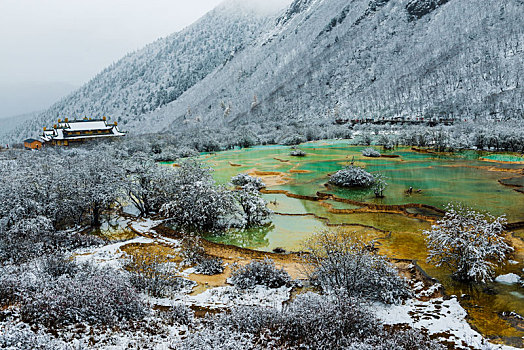 四川,九寨沟,黄龙