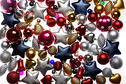 圣诞装饰,多样,圣诞树球,小玩意