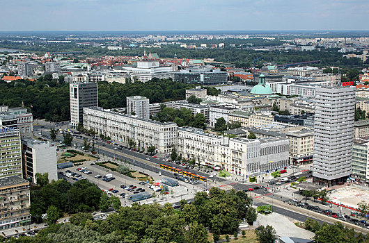 风景,宫殿,文化,华沙,城市,波兰