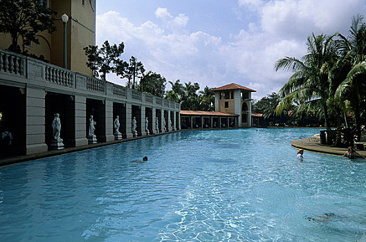 美国,佛罗里达,迈阿密,珊瑚顶市,比尔提默酒店,游泳池