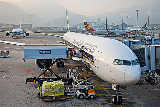中国,香港,香港国际机场,新加坡,航线,飞机
