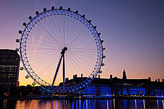 千禧轮,黎明,泰晤士河,伦敦,英格兰