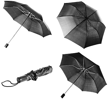 黑色,伞,隔绝