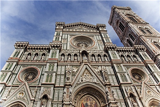 中央教堂,大教堂,钟楼,建筑,佛罗伦萨,意大利