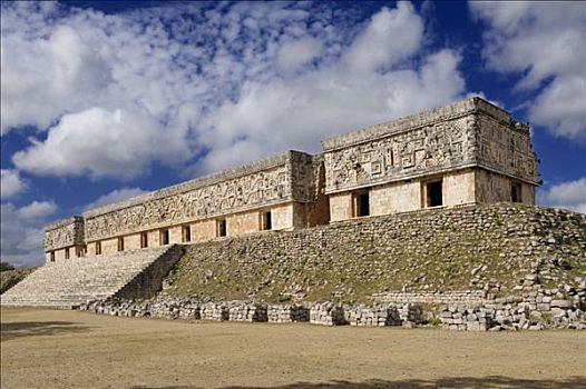 宫殿,玛雅,遗址,场所,乌斯马尔,尤卡坦半岛,墨西哥