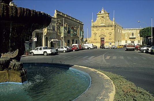 喷泉,历史,中心,维多利亚,拉巴特,岛屿,马耳他