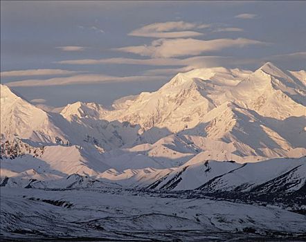 山,德纳里峰,风景,德纳利国家公园和自然保护区,阿拉斯加