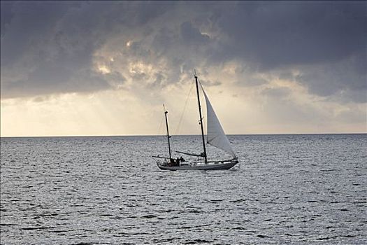 帆船,海洋,北爱尔兰