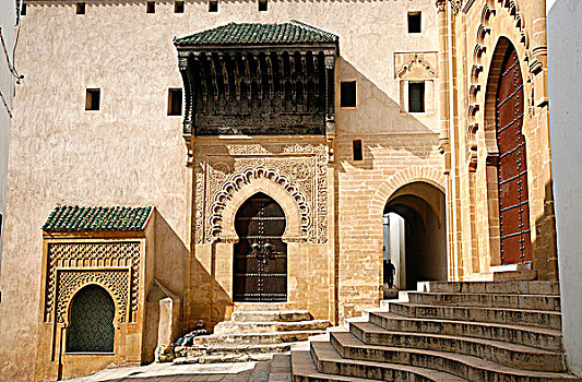 非洲,北非,摩洛哥,拉巴特,门,大清真寺,14世纪
