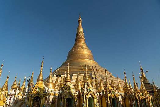 大金寺,大金塔,仰光,缅甸,亚洲