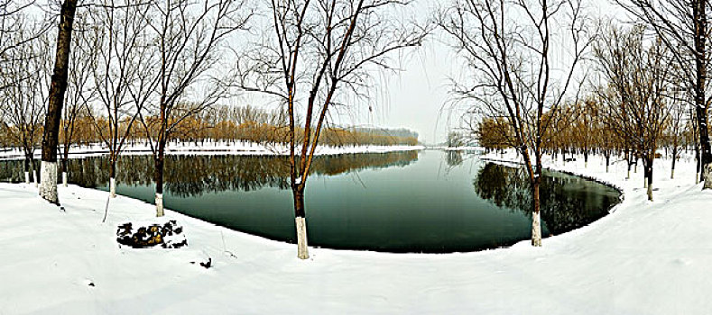 良乡小清河雪景