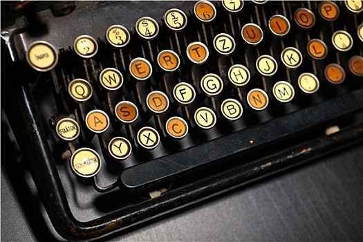 旧式,打字机,键盘