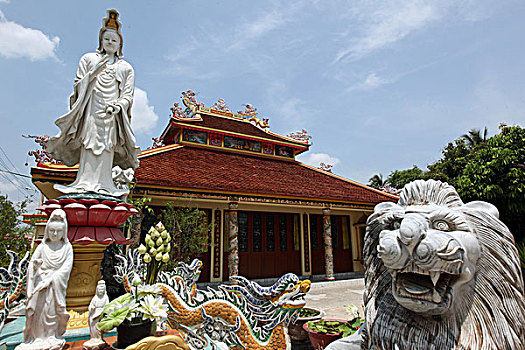 亚洲,东南亚,老挝,中国寺庙,庙宇