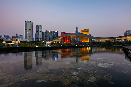 深圳市民中心夜景