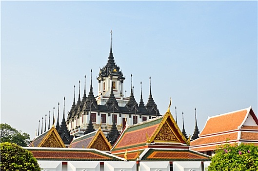 金属,城堡,寺院,曼谷,泰国