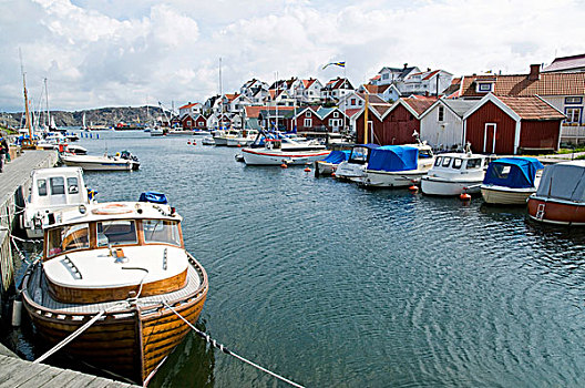 船,岛屿,瑞典,欧洲
