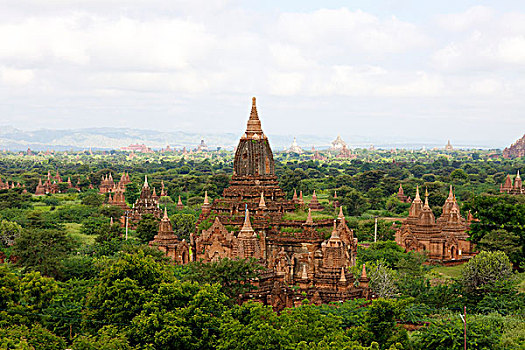 庙宇,老,蒲甘,缅甸
