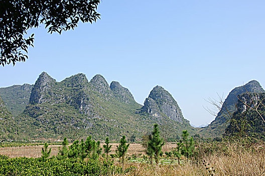 桂林喀斯特山景