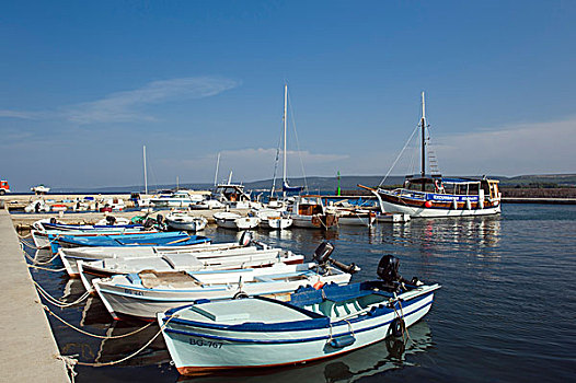 捕鱼,船,港口,岛屿,亚德里亚海,扎达尔,达尔马提亚,克罗地亚,欧洲
