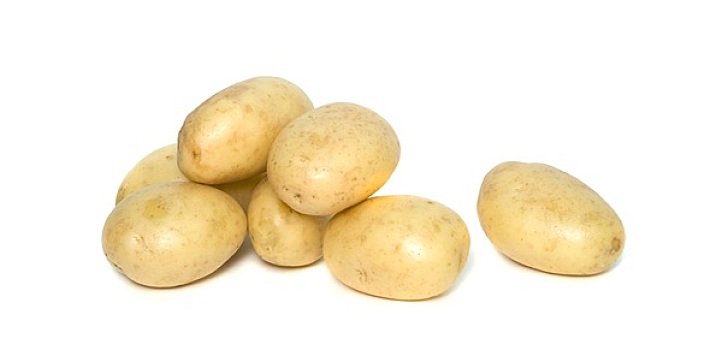 堆,土豆,隔绝,白色背景,背景