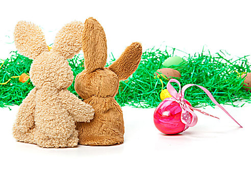 复活节兔子,复活节,展示,复活节彩蛋