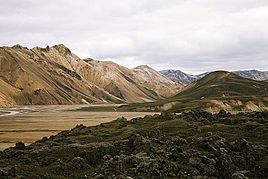火山地区,山,兰德玛纳,自然保护区,冰岛,欧洲