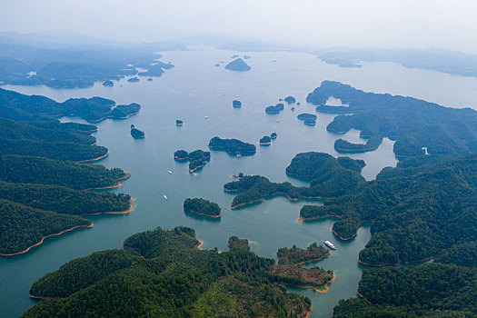 航拍千岛湖风光