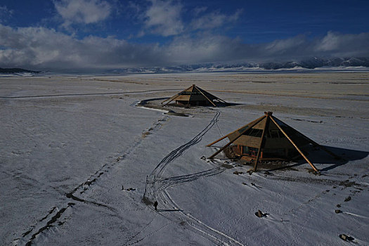 新疆博州,赛里木湖冬季之恋