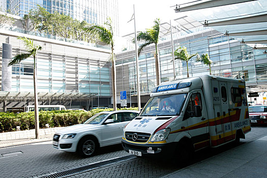 香港,车,救护车