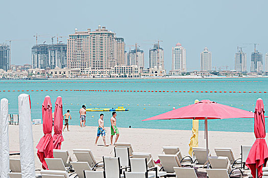 海滩,多哈,卡塔尔