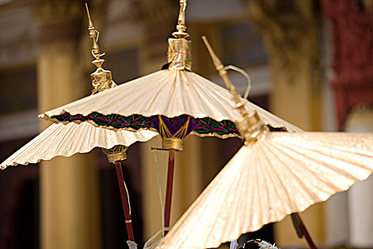 大金塔,仰光,缅甸,仪式,伞