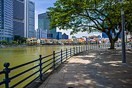 新加坡河沿岸风光