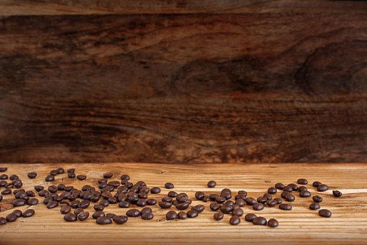 咖啡豆,乡村,木头